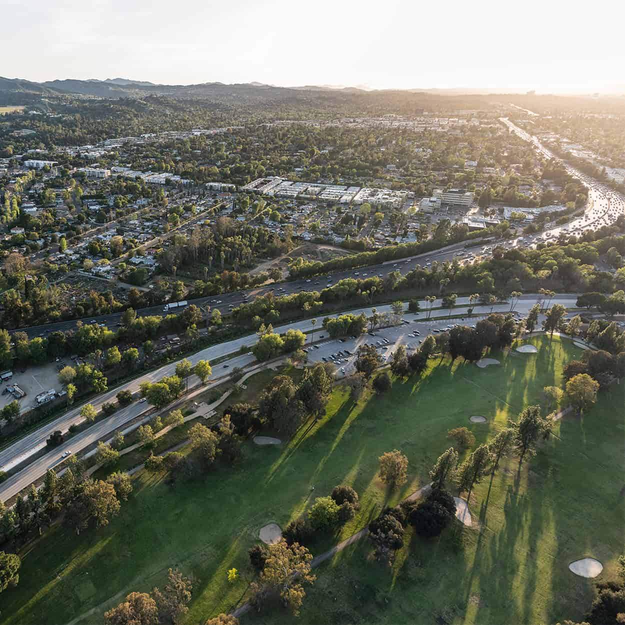 Header Late Afternoon Aerial View Of The Encino Area