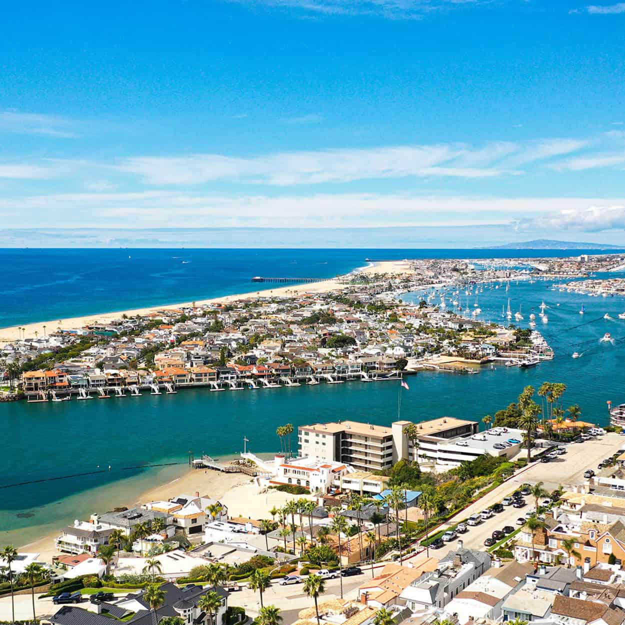 Aerial Photography Of Newport Beach California